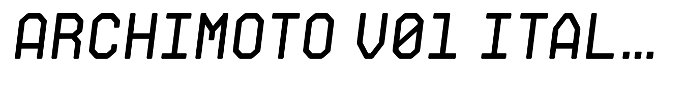 Archimoto V01 Italic